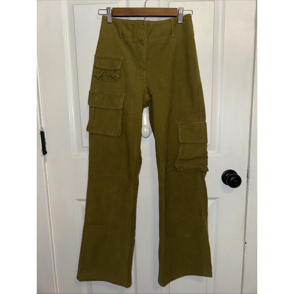 Wilfred Free Aritzia Green Wide leg Cargo pants Size 0